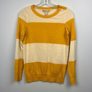 Banana Republic 100% extra fine merino wool striped women’s sweater